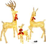 Decoration MagicHome Christmas, Reindeer, 155xLED warm white, IP44, 150/130/70 cm, pack. 3 pcs