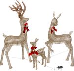 Decoration MagicHome Christmas, Reindeer, 155xLED warm white, IP44, 150/130/70 cm, pack. 3 pcs