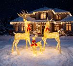 Decoration MagicHome Christmas, Reindeer, 155xLED warm white, IP44, 150/130/70 cm, pack. 3 pcs