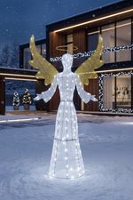 Decoration MagicHome Christmas, Angel, 156xLED cool white, IP44, 100x25x172 cm