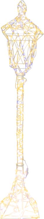 Dekoráció MagicHome Karácsony, Utcai lámpa, 600xLED meleg/hideg fehér, IP44, 21x21x118 cm