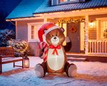 Dekoráció MagicHome Karácsony, Medve, 3xLED fehér, 120 cm
