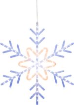 Decoration MagicHome Christmas, Snowflake, 72xLED warm/cold white, IP44, 57 cm