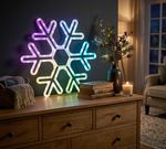 Decoration MagicHome Christmas, Snowflake, 90xLED RGB, 50x0.6x43 cm