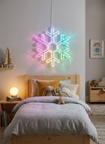 Decoration MagicHome Christmas, Snowflake, 90xLED RGB, 50x0.6x43 cm