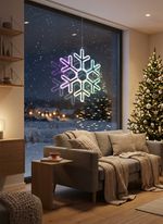 Decoration MagicHome Christmas, Snowflake, 90xLED RGB, 50x0.6x43 cm