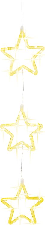 Decoration MagicHome Christmas, Stars, 44xLED warm white, IP44, 3xAA, 55.5 cm