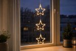 Decoration MagicHome Christmas, Stars, 44xLED warm white, IP44, 3xAA, 55.5 cm