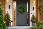 Wreath MagicHome Christmas, 20xLED warm white, IP20, 3xAA, 45 cm