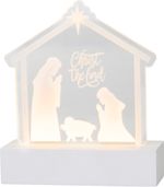 Decoration MagicHome Christmas, Nativity Scene, 10xLED warm white, IP20, 2xAA, 15x5.8x17.5 cm
