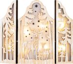 Decoration MagicHome Christmas, Reindeer, 8xLED warm white, 2xAAA, IP20, 9x8x38 cm