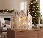 Decoration MagicHome Christmas, Reindeer, 8xLED warm white, 2xAAA, IP20, 9x8x38 cm