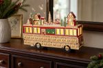 Decoration MagicHome Christmas, Bus, 8xLED warm white, 2xAAA, IP20, 27.7x7.5x19 cm