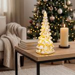Decoration MagicHome Christmas, Tree, 15xLED warm white, 2xAA, IP20, 14x34 cm
