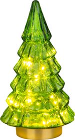 Dekoráció MagicHome Karácsony, Fa, 12xLED meleg fehér, 2xAA, IP20, 12x12x24 cm