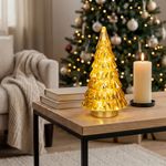 Decoration MagicHome Christmas, Tree, 12xLED warm white, 2xAA, IP20, 13x13x28 cm