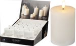 Candle, LED, white, timer, indoor, 75x75x100mm, sellbox 12 pcs