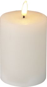 Candle, LED, white, timer, indoor, 75x75x100mm, sellbox 12 pcs