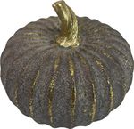 Decoration MagicHome Nature, pumpkin, polyresin, brown, 10.6x10.6x8.3 cm