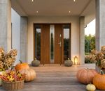 Decoration MagicHome Nature, pumpkin, polyresin, brown, 10.6x10.6x8.3 cm