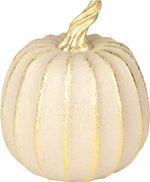 Decoration MagicHome Nature, pumpkin, polyresin, cream, 14x14x16 cm