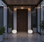 Decoration MagicHome Nature, pumpkin, polyresin, white, 20.3x20.5x16.8 cm