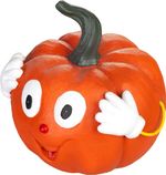 Decoration MagicHome Nature, surprised pumpkin, polyresin, 15x15.3x16 cm