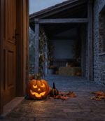 Decoration MagicHome Nature, pumpkin, magnesia, 21.5x22x23.5 cm