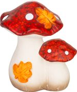 Decoration MagicHome Nature, mushrooms, terracotta, 9x12x13.6 cm