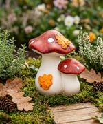 Decoration MagicHome Nature, mushrooms, terracotta, 9x12x13.6 cm