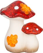 Decoration MagicHome Nature, mushrooms, terracotta, 9x12x13.6 cm
