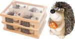 Decoration MagicHome Nature, hedgehog, terracotta, 14x20x11 cm, pack of 4 pcs