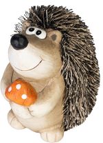 Decoration MagicHome Nature, hedgehog, terracotta, 14x20x11 cm, pack of 4 pcs
