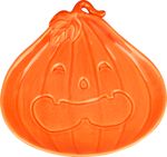 Decoration MagicHome Nature, pumpkin, porcelain, 15.4x14.6x2.1 cm