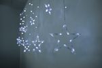 Reťaz MagicHome Vianoce Curtain, 138x LED studená biela, s hviezdami, 230V, 8 funkcií, osvetlenie, L-220x60/90 cm