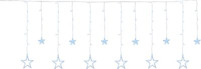 Chain MagicHome Christmas Curtain, 138x LED cold white, with stars, 230V, 8 functions, lighting, L-2