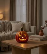 Dekoráció MagicHome Nature, Tök, 16x15x18 cm, terrakotta