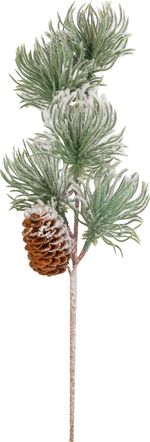 Branch MagicHome Christmas, pine with cone, 29 cm