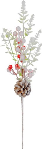 Vetvička MagicHome Vianoce, zasnežená, 46 cm
