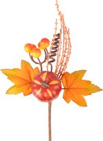 Vetvička MagicHome Nature, jesenná, oranžová, 22 cm
