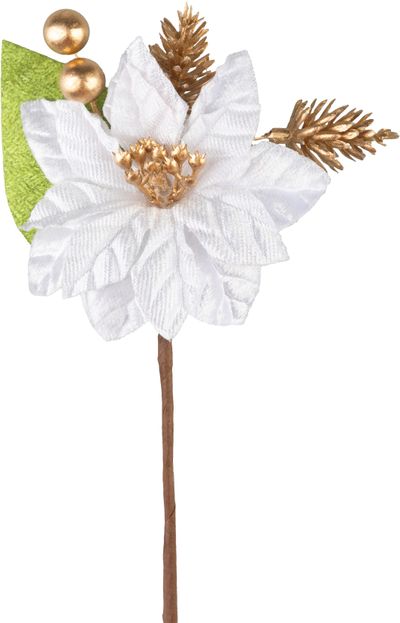 Flower MagicHome Christmas, white, 16 x 7 cm