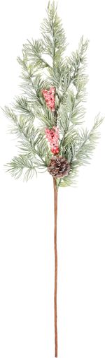Vetvička MagicHome Vianoce, s bobuľkami, 65 cm