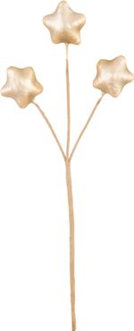 Branch MagicHome Christmas, stars, gold, 8.5 cm