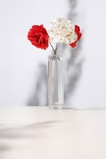 Virág MagicHome, Karácsonyi rózsa, krémszínű, 17 cm, virágméret: 9 cm0501000030218
