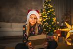Decoration MagicHome Christmas, Hat, red, 32 x 45 cm