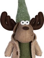 Decoration MagicHome Christmas, Reindeer, boy, 22 x 14 x 53 cm