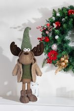 Decoration MagicHome Christmas, Reindeer, boy, 22 x 14 x 53 cm