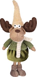 Decoration MagicHome Christmas, Reindeer, girl, 22 x 14 x 53 cm