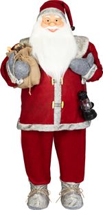 Dekorácia MagicHome Vianoce, Santa, červený, 120 cm