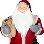 Dekoráció MagicHome Vianoce, Mikulás, piros, 120 cm
